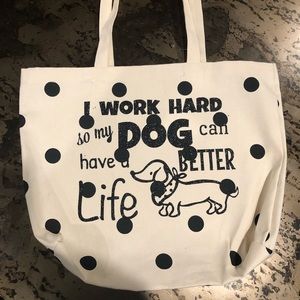Dachshund Tote 18.5”x16